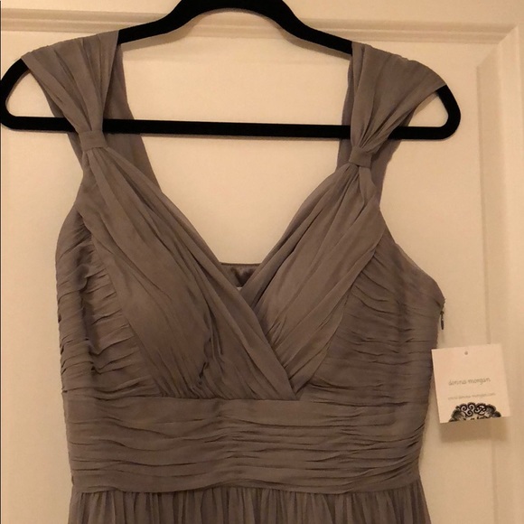 NWT Formal Donna Morgan dress in sterling - Picture 2 of 3